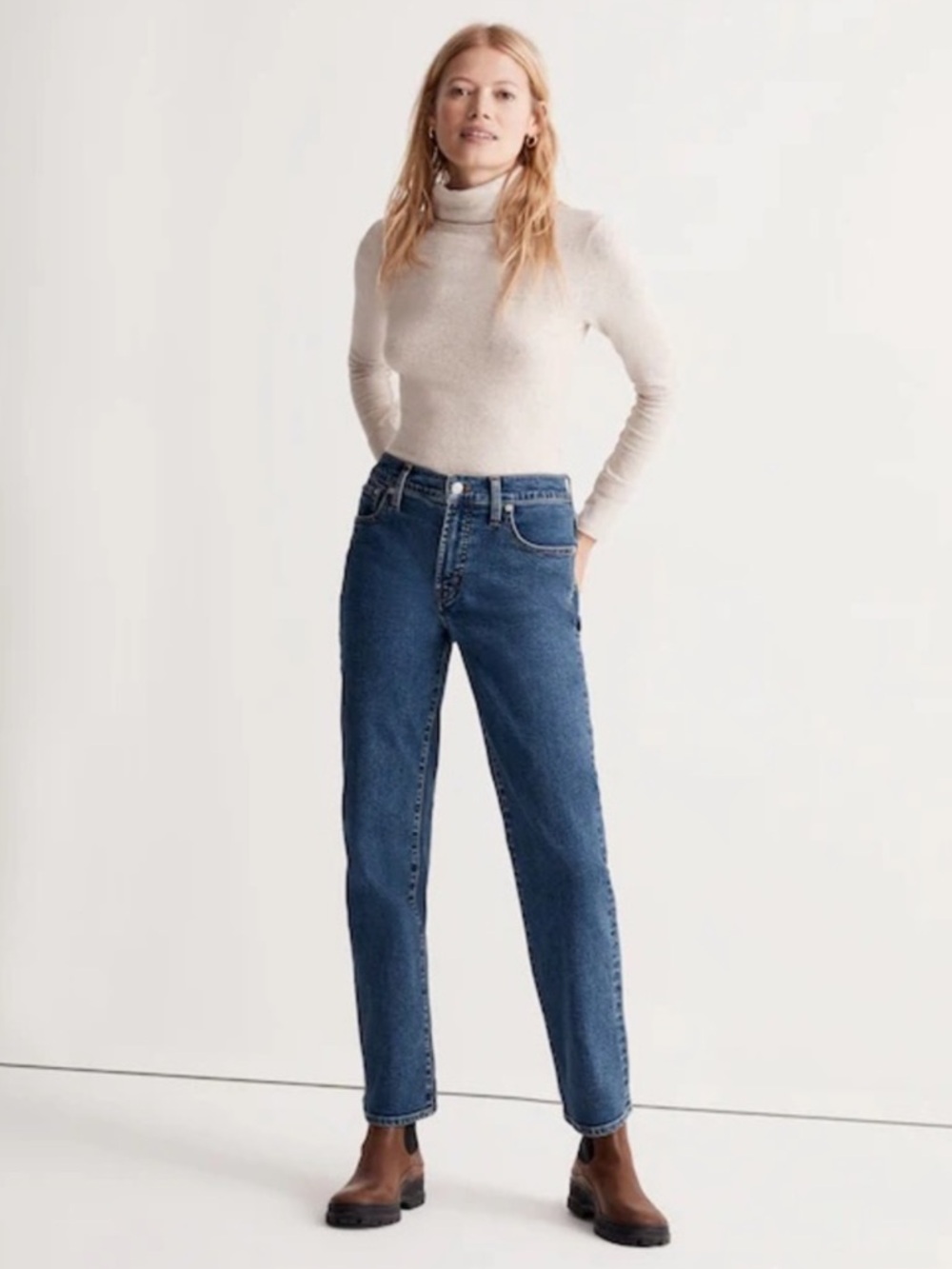 Madewell The Perfect Vintage Straight Jean Womens Sz 30T High Rise